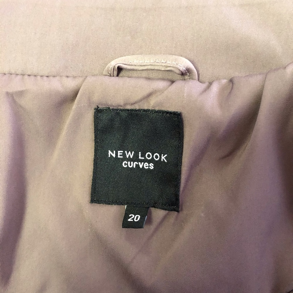 NEW LOOK CURVES PASTEL DARK PINK BOMBER JACKET - Picture 4 of 6